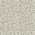 Seamless Doodle pattern. Abstract signs and elements, ancient writing. Hand drawn background