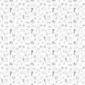Seamless doodle pattern with ketogenic products