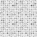 Seamless doodle sport pattern