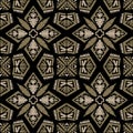 Seamless doodle vector pattern ethnic tribal style background. Royalty Free Stock Photo