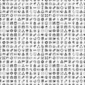 Seamless doodle web pattern Royalty Free Stock Photo