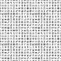 Seamless doodle web pattern Royalty Free Stock Photo