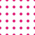 Seamless dots circle pink wallpaper pattern, vector illustration Royalty Free Stock Photo