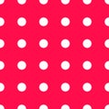 Seamless dots circle white wallpaper pattern, vector illustration Royalty Free Stock Photo