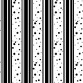 Seamless Dots and line seamless Pattern. Vector Black and White Circle Background. Abstract Pixel Texture. Minimal Graphic Design Royalty Free Stock Photo