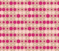 Seamless rows of dots with halftone effect. Bubbles pattern