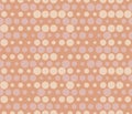 Seamless rows of dots with halftone effect. Bubbles pattern