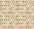 Seamless rows of dots with halftone effect. Bubbles pattern