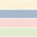 seamless dotted banners Royalty Free Stock Photo