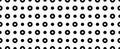 Seamless dotted pattern with evenly spaced circles vector