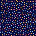 Seamless dotted pattern for gift wrapping papaer, surface design and other design projects