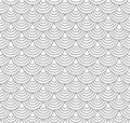 Seamless dotted pattern with semicircular scales