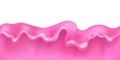 Seamless dripping melted pink icing Royalty Free Stock Photo