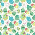 Seamless easter eggs pattern Royalty Free Stock Photo
