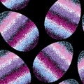 Seamless Easter pattern with eggs for wrapping paper