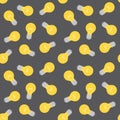 Seamless Electric Lamp Pattern Royalty Free Stock Photo