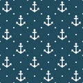 Seamless anchor pattern design illustration