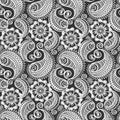 Seamless elegant paisley pattern