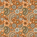 Seamless elegant paisley pattern