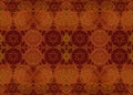 Seamless ellipses pattern brown red gold Royalty Free Stock Photo