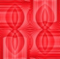 Seamless ellipses pattern pink red shifted Royalty Free Stock Photo