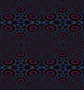 Seamless ellipses pattern purple blue black
