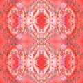 Seamless ellipses pattern in red shades vertically