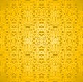 Seamless ellipses pattern yellow gold