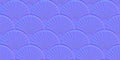 Seamless embossed Art Deco palm fan normal map background texture