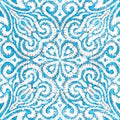 Seamless embroidery pattern. Handmade. Complex lacy ornament. Gr Royalty Free Stock Photo