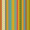 Seamless embroidery pattern. Royalty Free Stock Photo