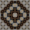 Seamless engraved metalwork pattern 013