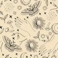 Seamless esoteric pattern