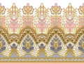 Seamless ethnic Asian border design