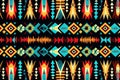 Seamless ethnic aztec pattern. Tribal aztec vector background, Ethnic ikat seamless pattern in tribal. Aztec geometric ethnic Royalty Free Stock Photo