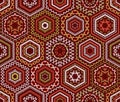 Seamless ethnic embroidery pattern. Royalty Free Stock Photo