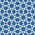 Seamless ethnic grating ornament - starry arabian pattern