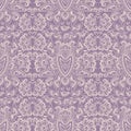 Seamless ethnic monochrome lilac pattern . Vector background.