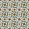 Seamless ethnic ornament, floral background. Turkish, Arabic, Indian style. Great for interior wallpaper, web design