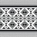 Seamless ethnic pattern in Aztec and Navajo style. Abstract unique tribal geometric shape design. Royalty Free Stock Photo