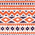 Seamless ethnic pattern. Aztec and tribal motifs. Striped summer Royalty Free Stock Photo