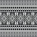 seamless ethnic pattern design.ethnic oriental ikat pattern traditional Design. Royalty Free Stock Photo