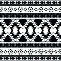 seamless ethnic pattern design.ethnic oriental ikat pattern traditional Design. Royalty Free Stock Photo