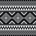 seamless ethnic pattern design.ethnic oriental ikat pattern traditional Design. Royalty Free Stock Photo