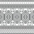 seamless ethnic pattern design.ethnic oriental ikat pattern traditional Design. Royalty Free Stock Photo