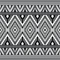 seamless ethnic pattern design.ethnic oriental ikat pattern traditional Design. Royalty Free Stock Photo