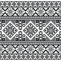 seamless ethnic pattern design.ethnic oriental ikat pattern traditional Design. Royalty Free Stock Photo