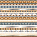 Seamless ethnic pattern in vector Royalty Free Stock Photo