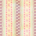 Seamless ethnic pattern. Vector illustration. Royalty Free Stock Photo