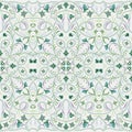 Seamless ethnic patterns for border